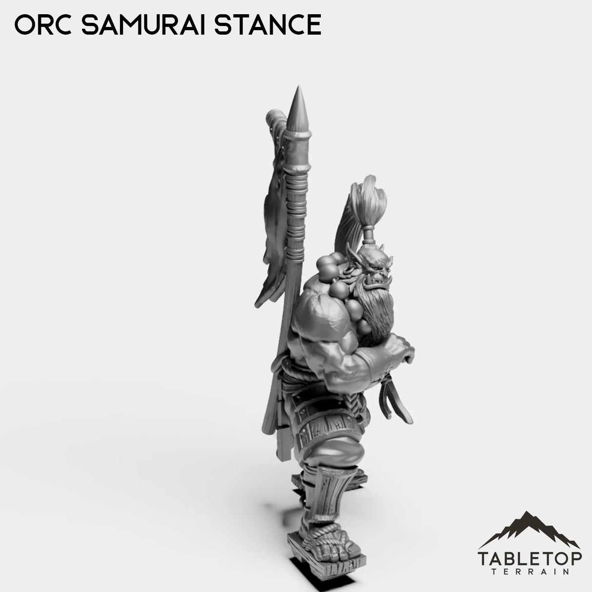 Tabletop Terrain Miniature Orc Samurai Blademaster