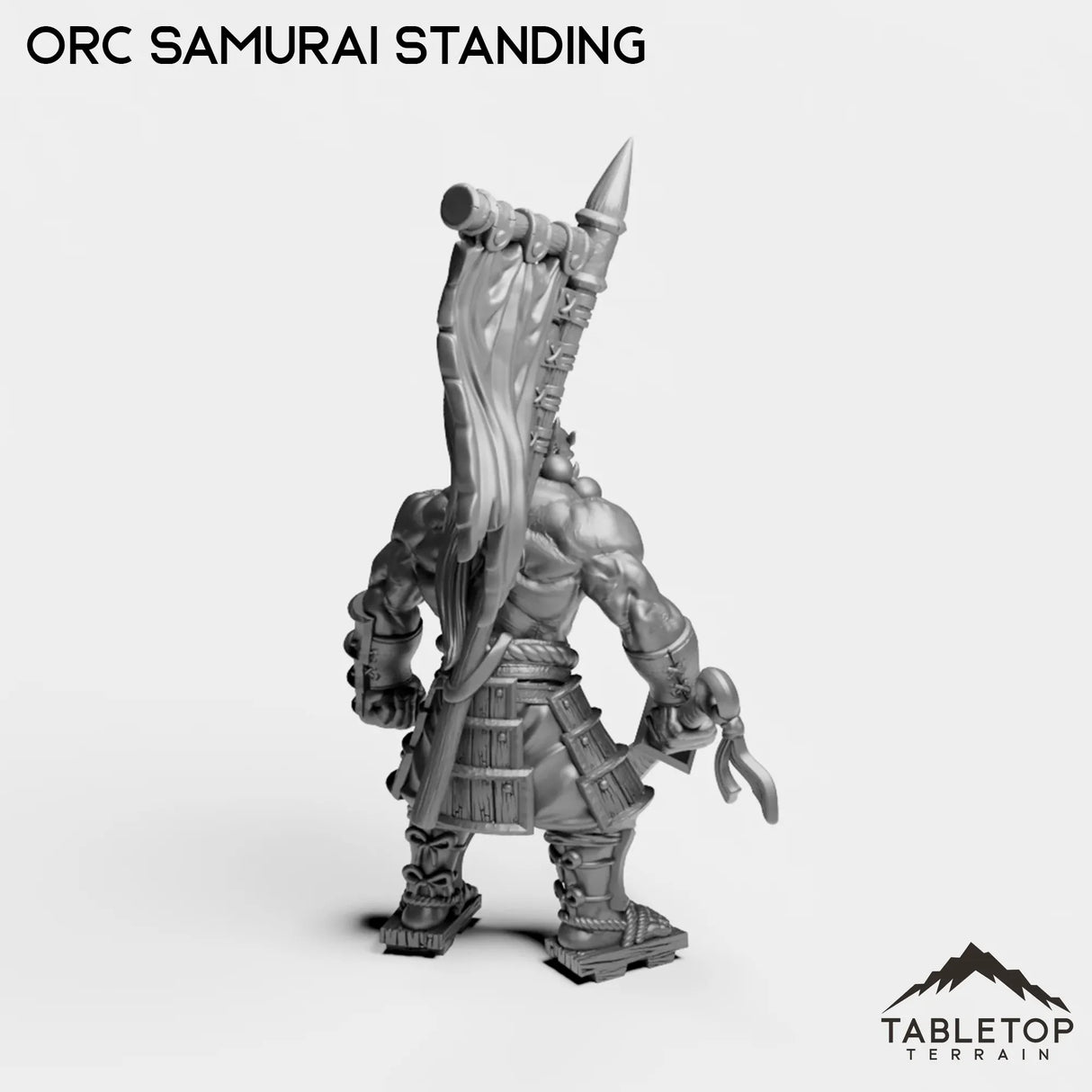 Tabletop Terrain Miniature Orc Samurai Blademaster