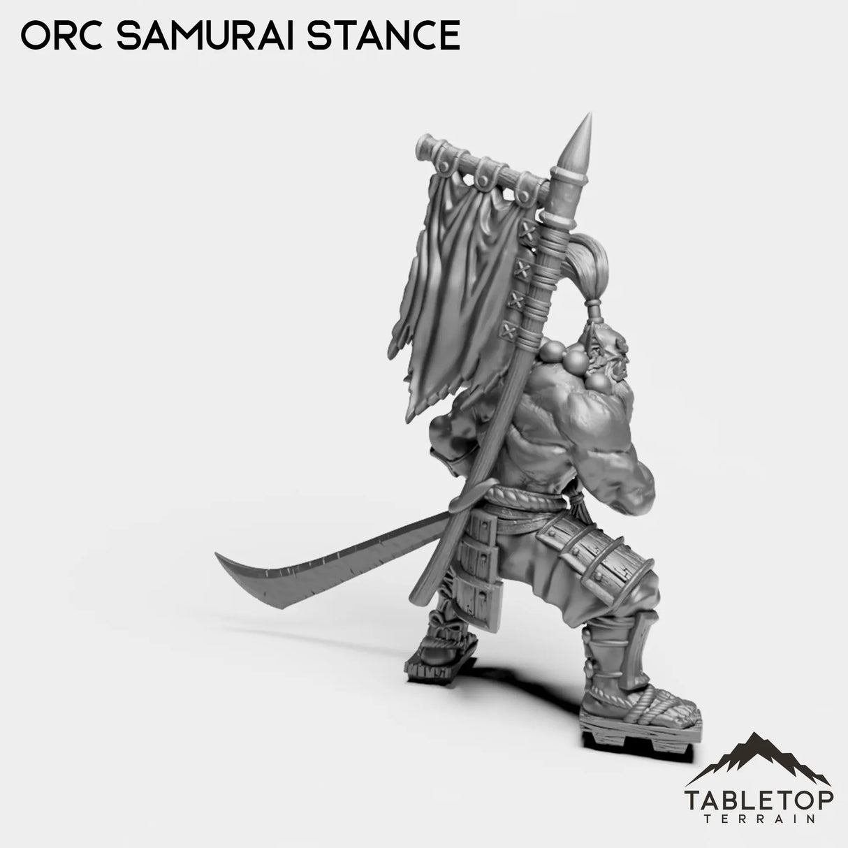 Tabletop Terrain Miniature Orc Samurai Blademaster