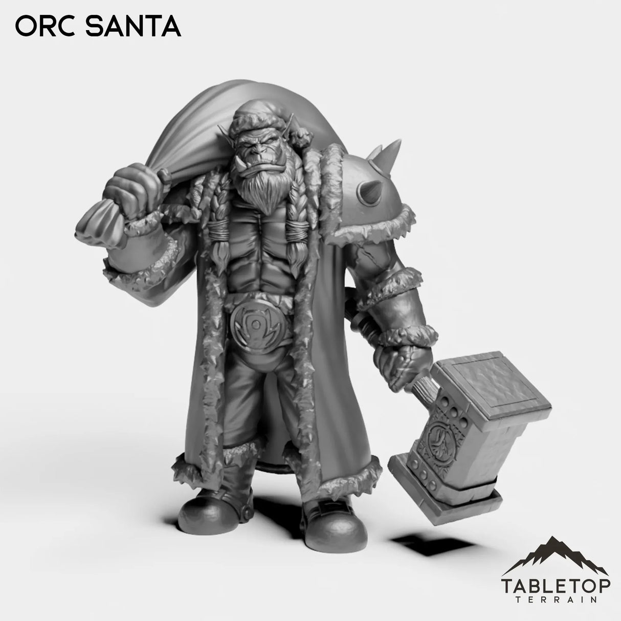 Tabletop Terrain Miniature Orc Santa