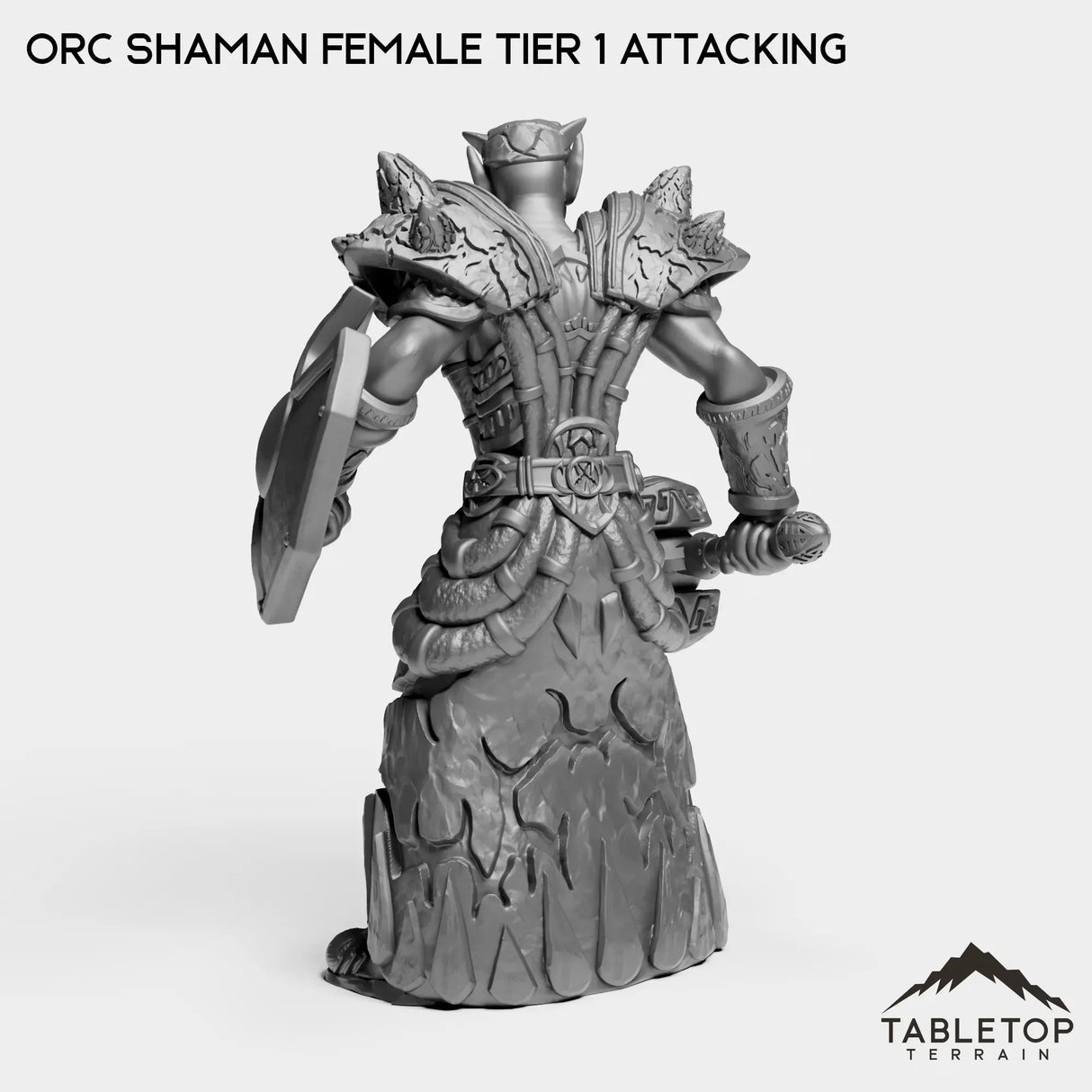Tabletop Terrain Miniature Orc Shaman Female Tier 1