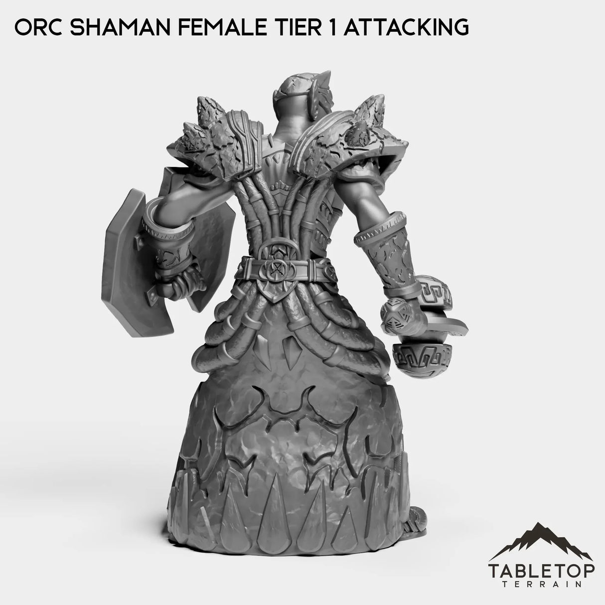 Tabletop Terrain Miniature Orc Shaman Female Tier 1