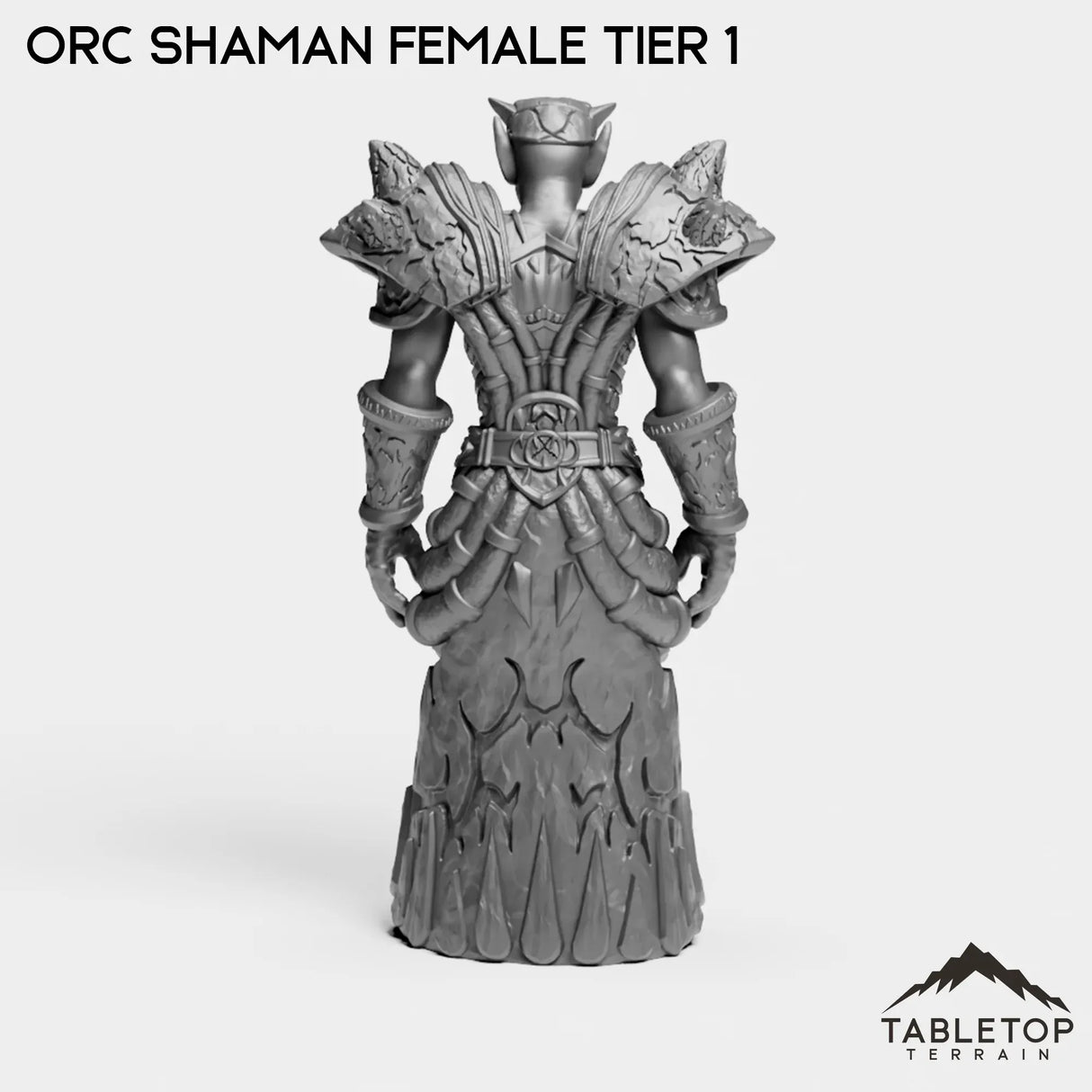Tabletop Terrain Miniature Orc Shaman Female Tier 1