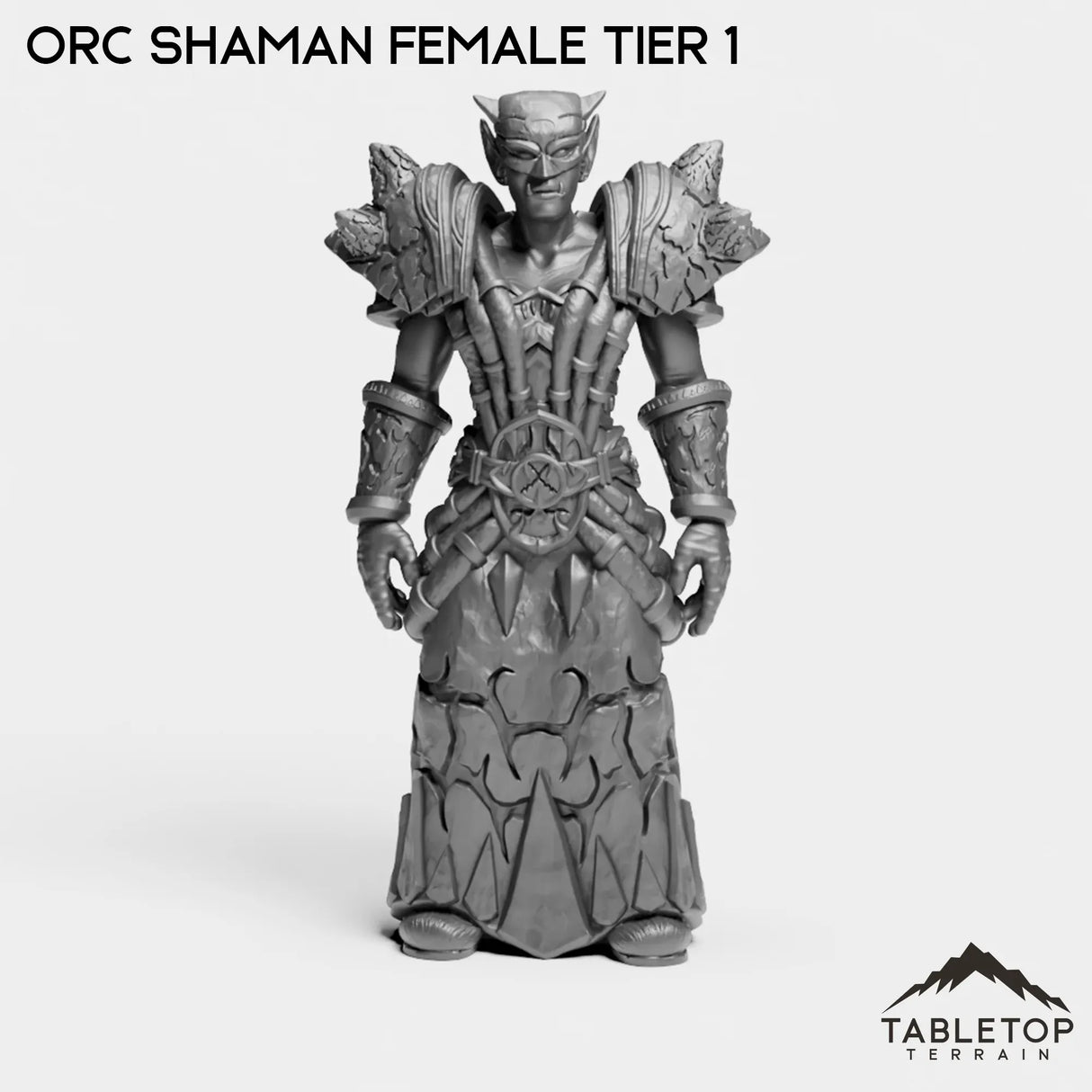 Tabletop Terrain Miniature Orc Shaman Female Tier 1 Orc Shaman Female Tier 1