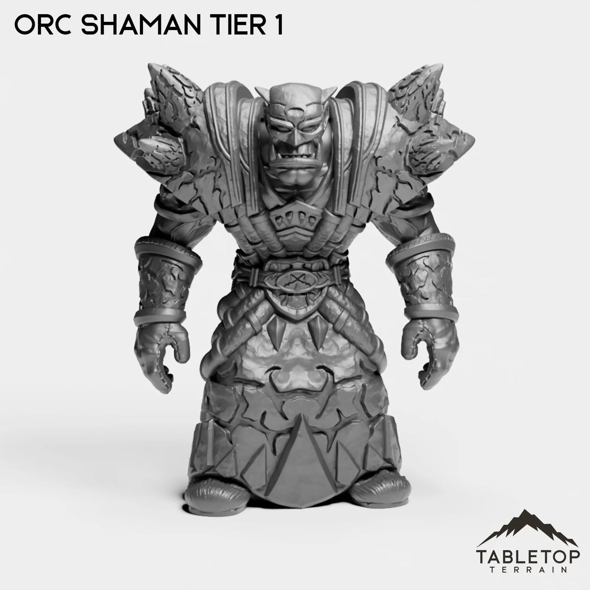Tabletop Terrain Miniature Orc Shaman Tier 1 Orc Shaman Tier 1