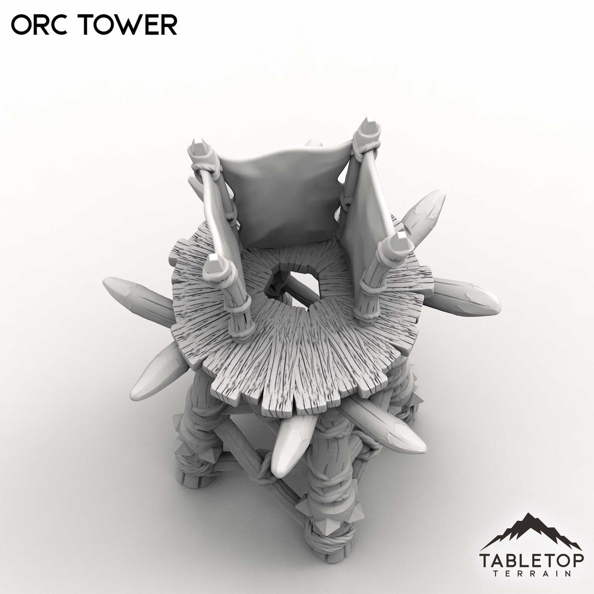 Tabletop Terrain Miniature Orc Tower
