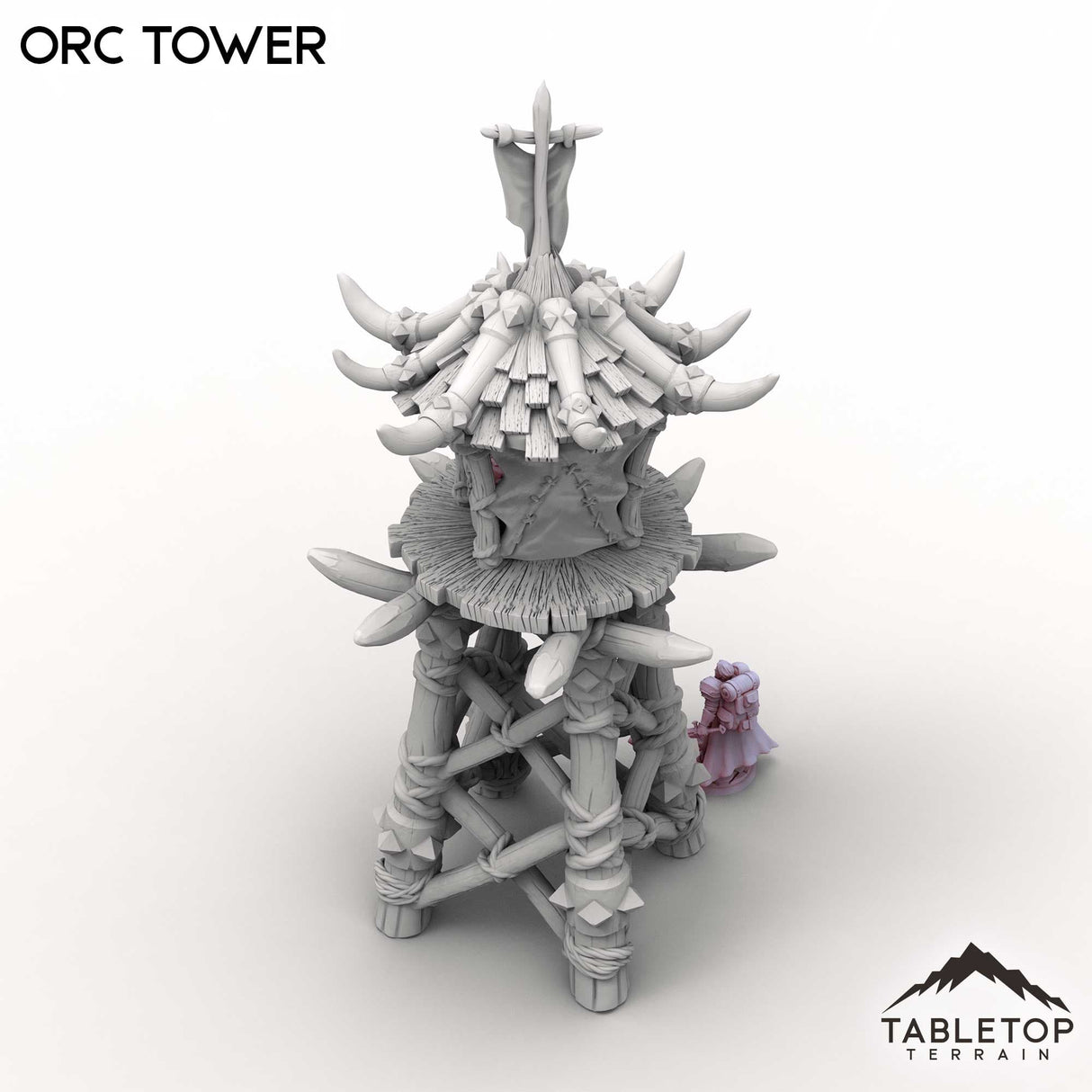 Tabletop Terrain Miniature Orc Tower