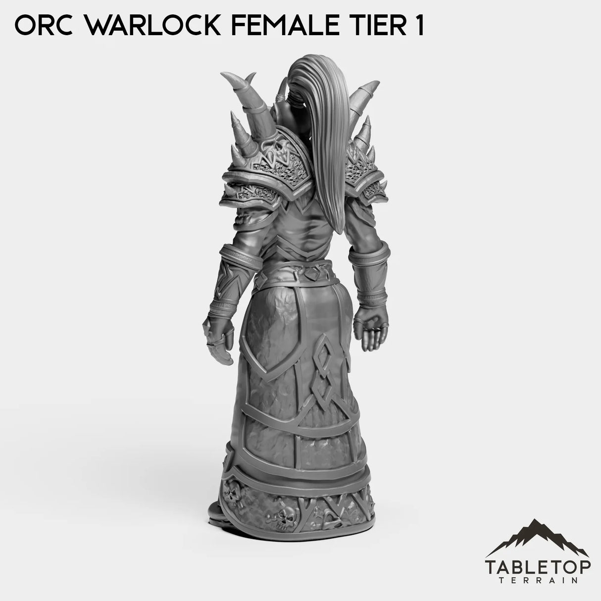 Tabletop Terrain Miniature Orc Warlock Female Tier 1