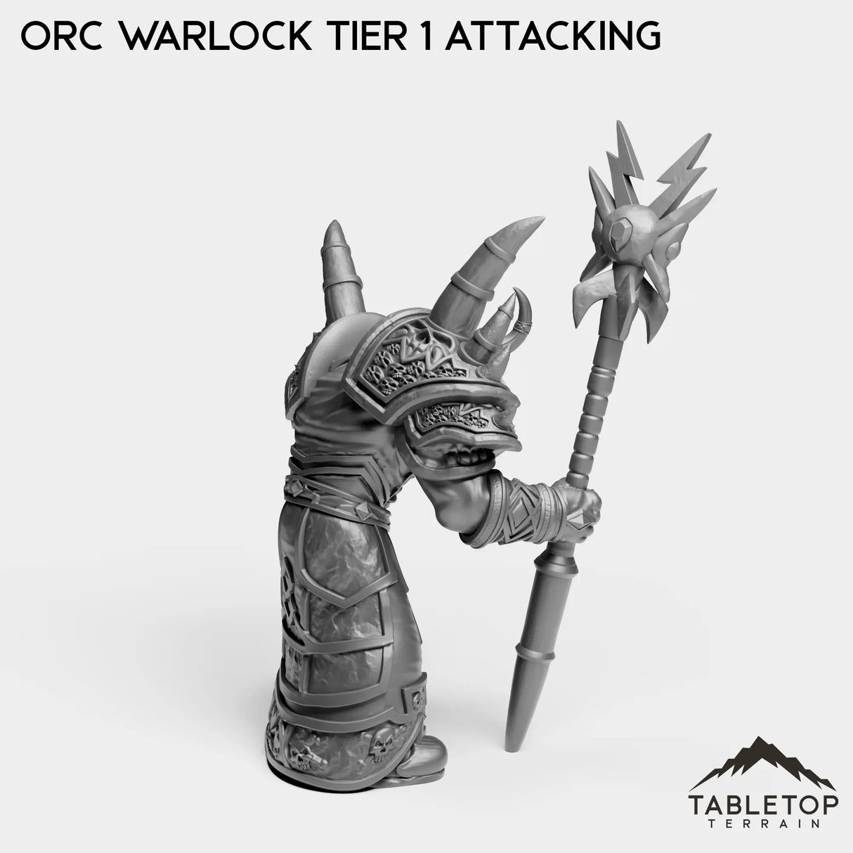 Tabletop Terrain Miniature Orc Warlock Tier 1