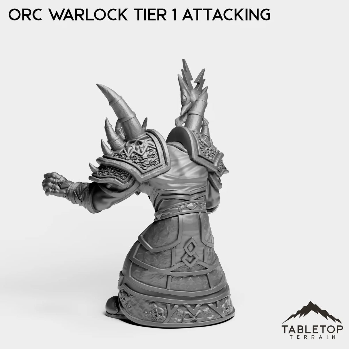 Tabletop Terrain Miniature Orc Warlock Tier 1