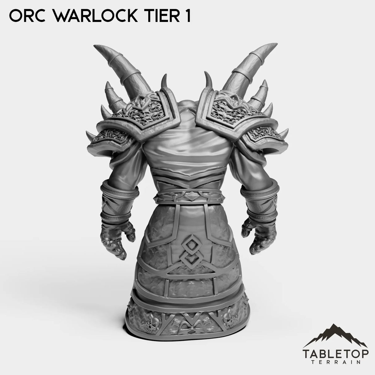Tabletop Terrain Miniature Orc Warlock Tier 1