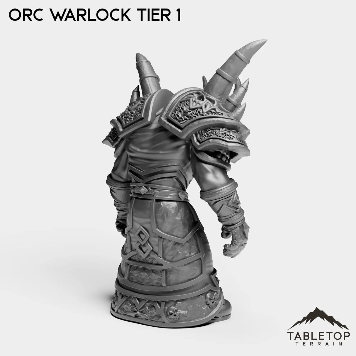 Tabletop Terrain Miniature Orc Warlock Tier 1
