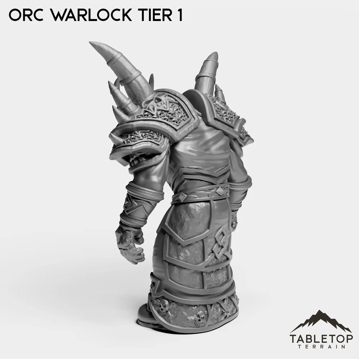 Tabletop Terrain Miniature Orc Warlock Tier 1