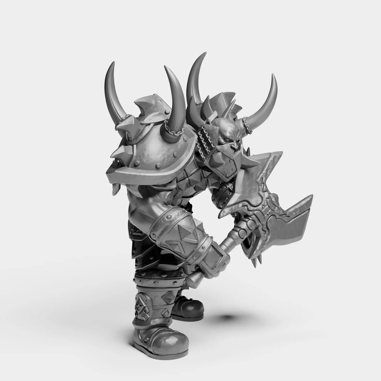 Tabletop Terrain Miniature Orc Warrior Tier 1