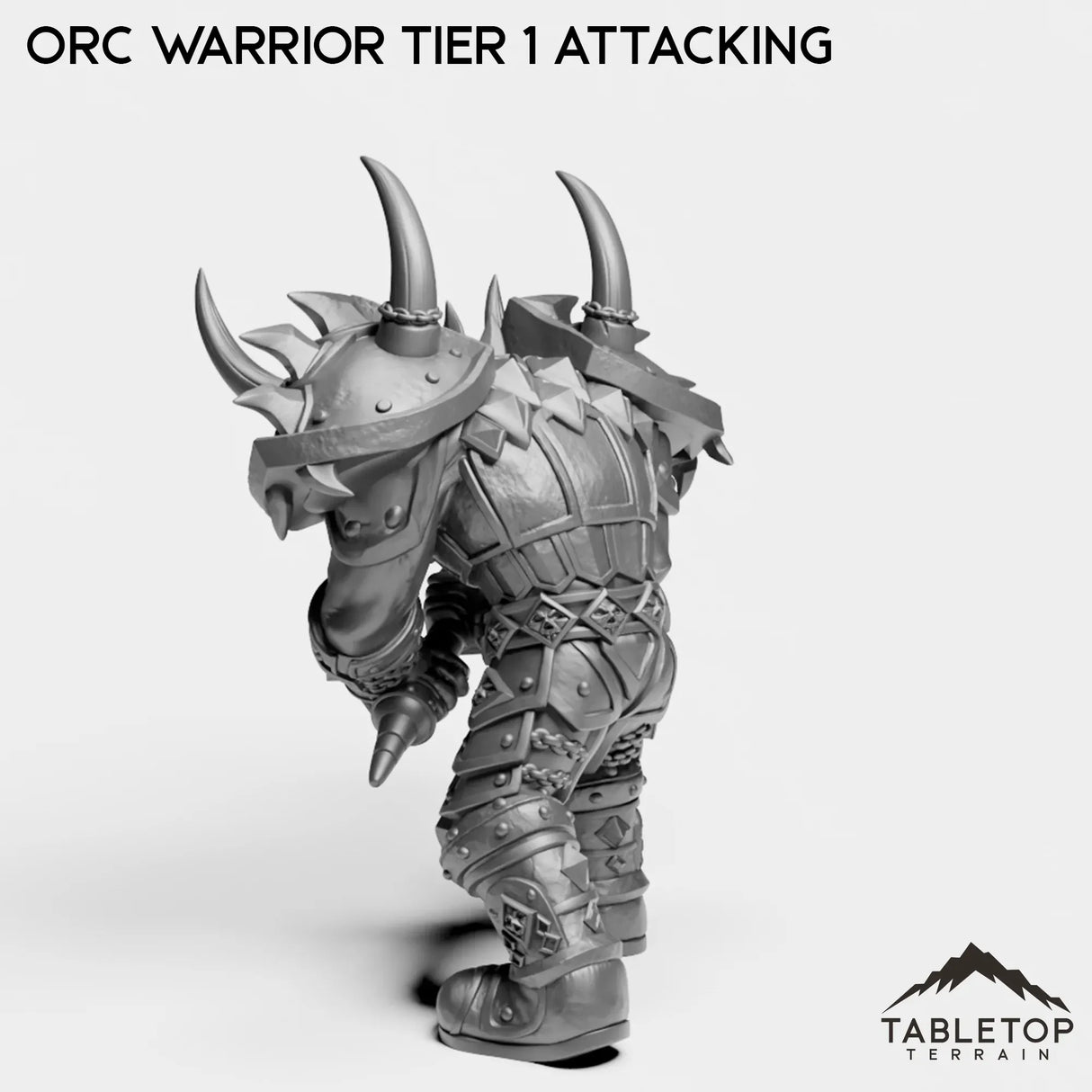 Tabletop Terrain Miniature Orc Warrior Tier 1
