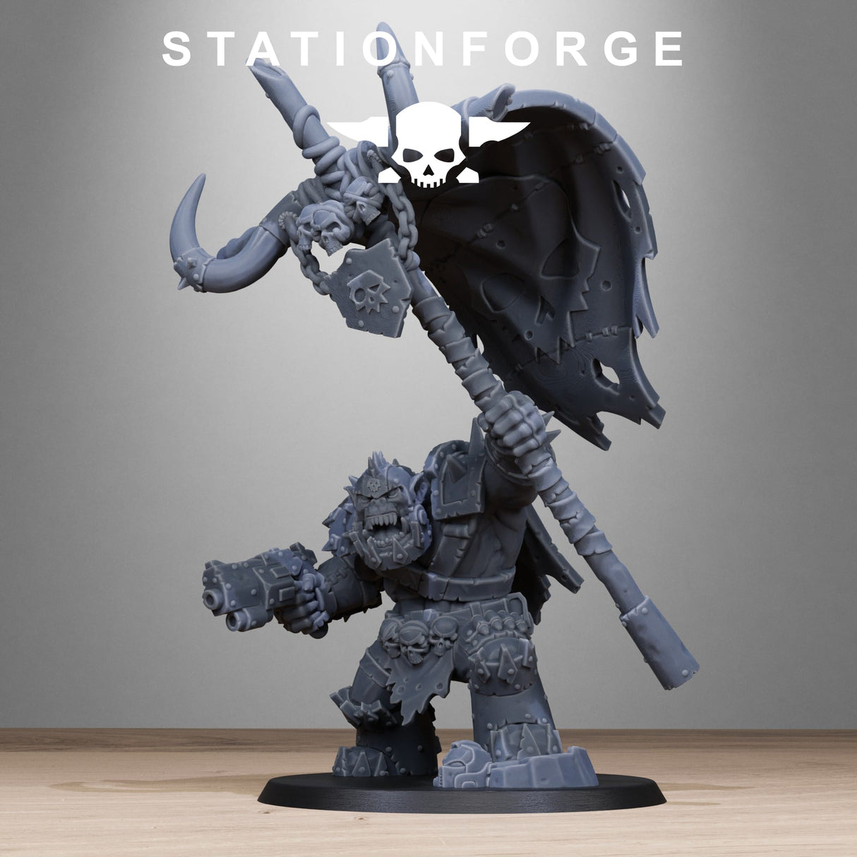 Tabletop Terrain Miniature Orkaz Bearer Boss