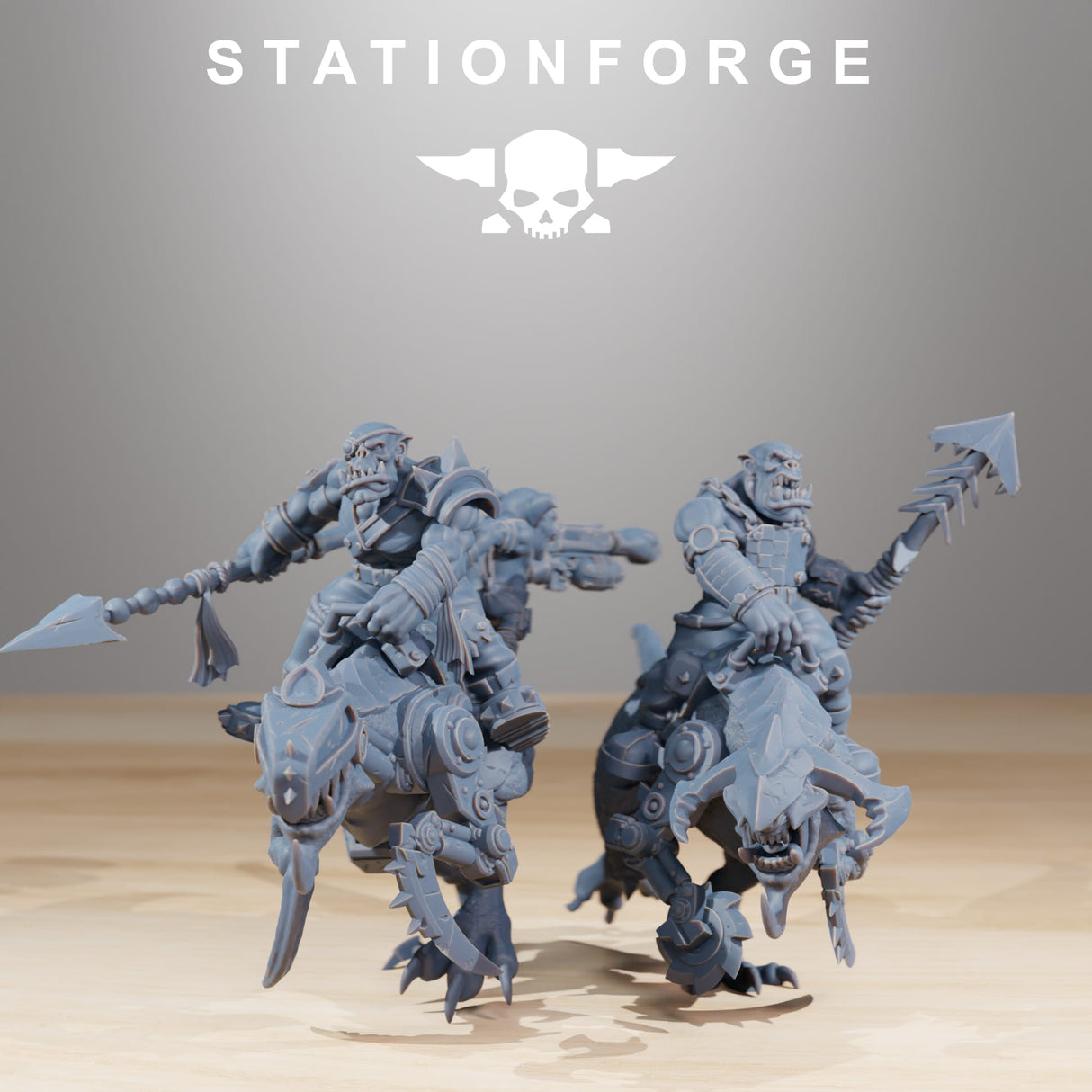 Tabletop Terrain Miniature Orkaz Beast Riders