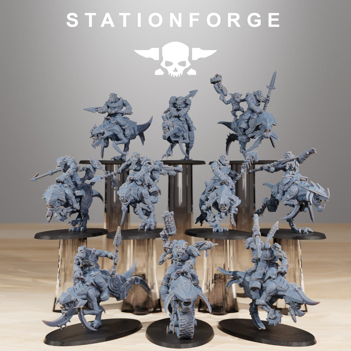 Tabletop Terrain Miniature Orkaz Beast Riders