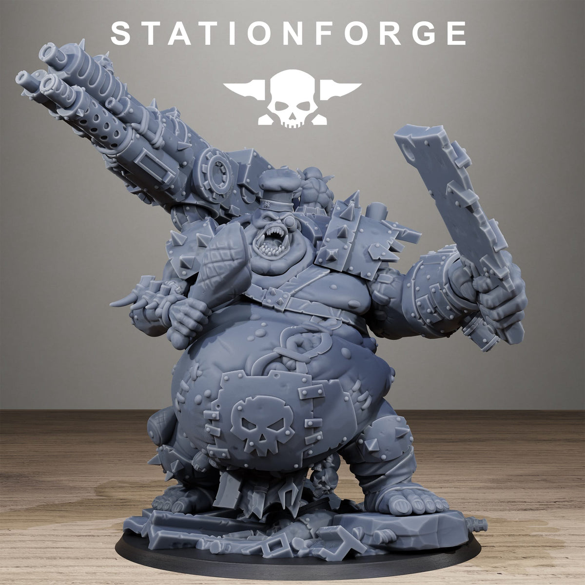 Tabletop Terrain Miniature Orkaz Belly Busta Boss