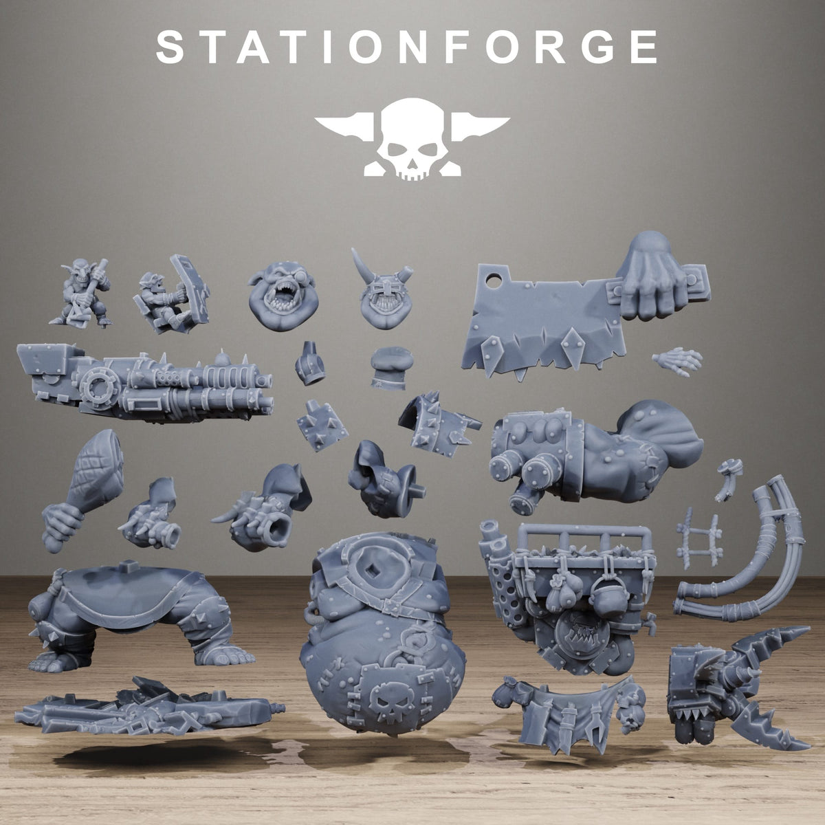 Tabletop Terrain Miniature Orkaz Belly Busta Boss