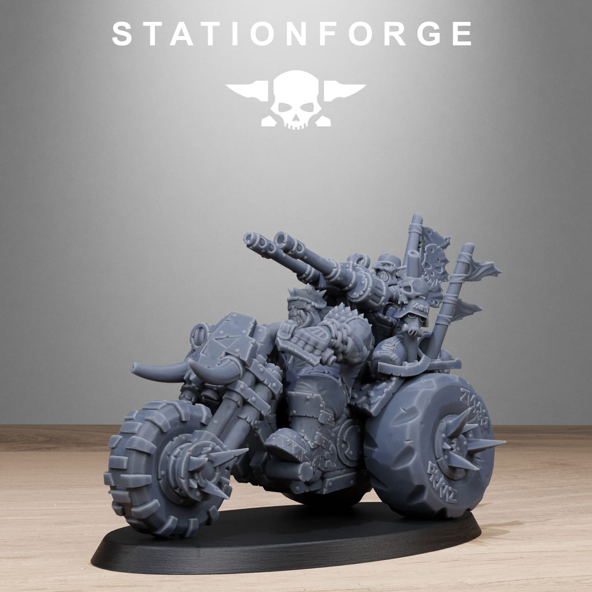 Tabletop Terrain Miniature Orkaz Bikers