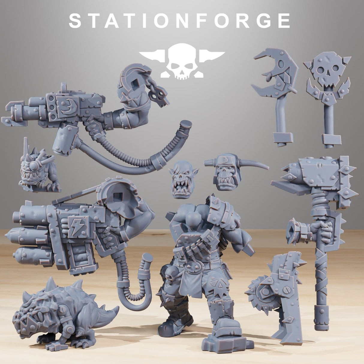 Tabletop Terrain Miniature Orkaz BlackSkull