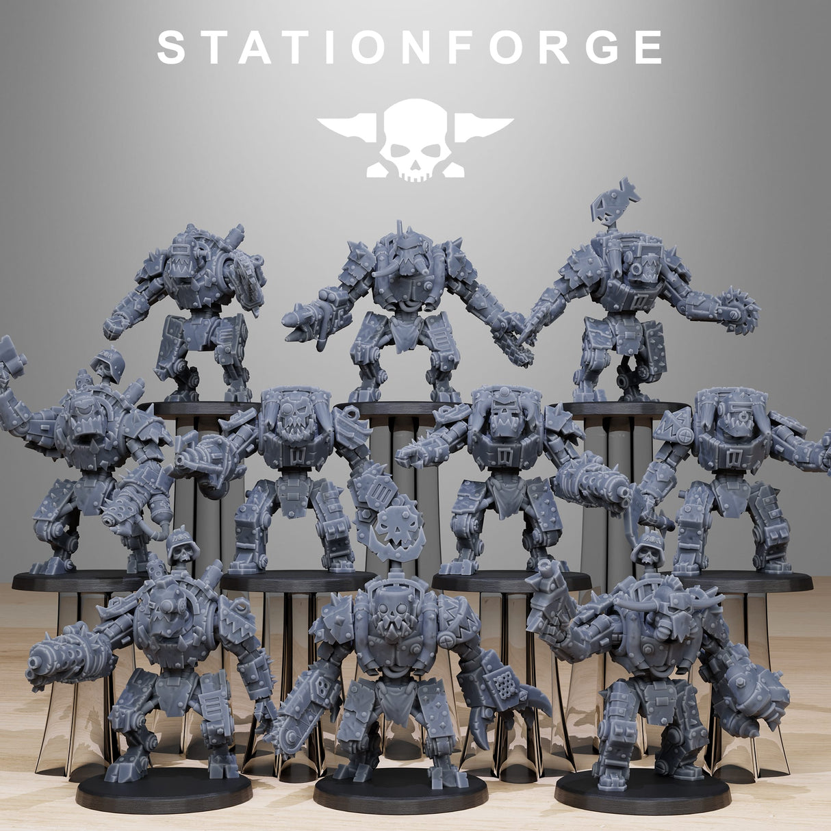 Tabletop Terrain Miniature Orkaz Bots Infantry