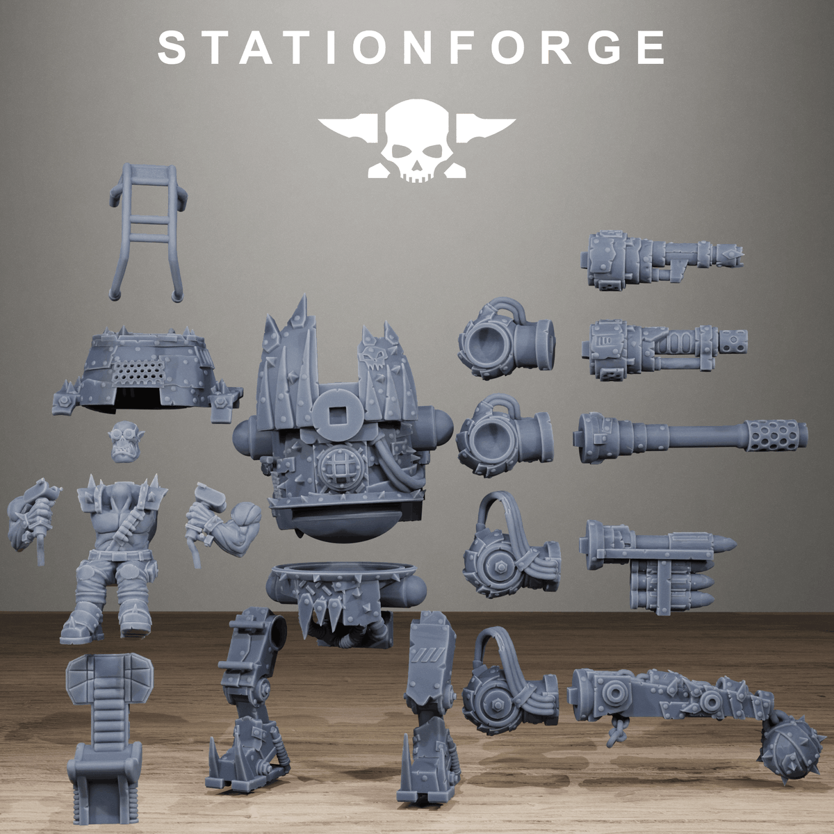 Tabletop Terrain Miniature Orkaz Chicken Walker