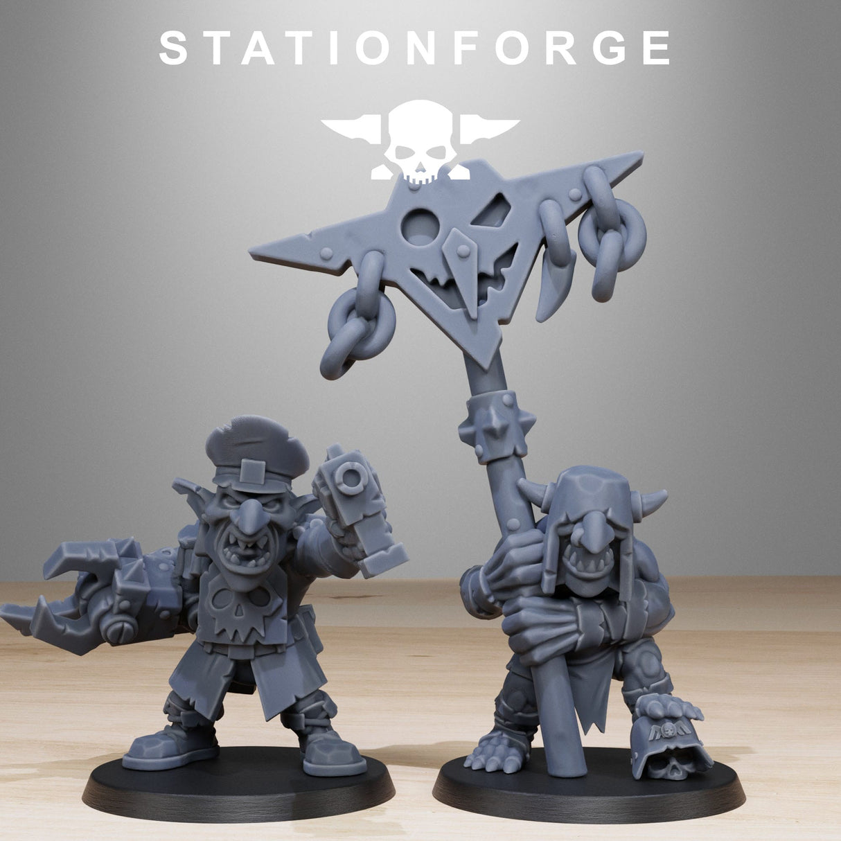 Tabletop Terrain Miniature Orkaz Gobs Infantry Reborn