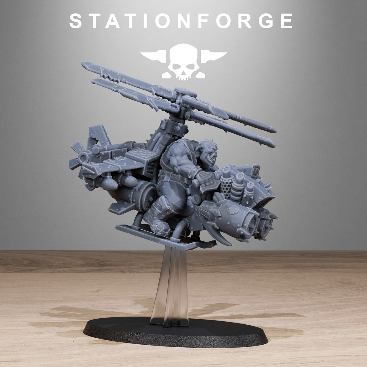 Tabletop Terrain Miniature Orkaz Helicopters