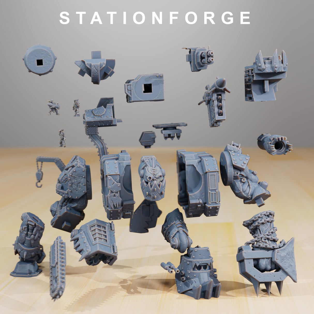 Tabletop Terrain Miniature Orkaz Mega Steppa