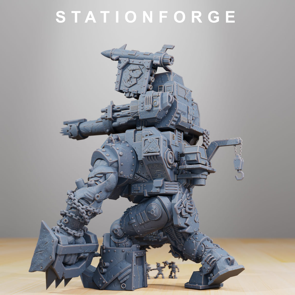 Tabletop Terrain Miniature Orkaz Mega Steppa