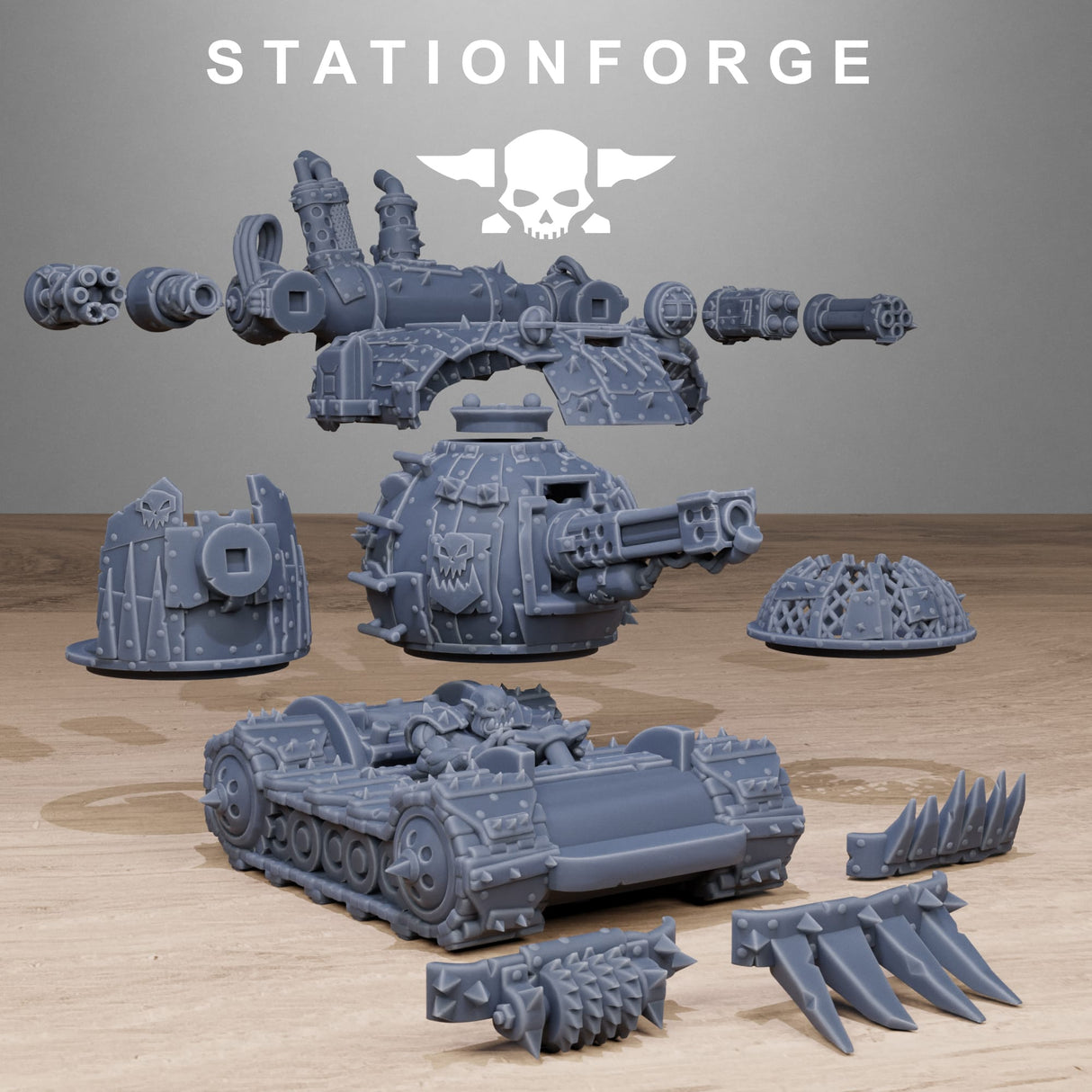 Tabletop Terrain Miniature Orkaz Mini Tank