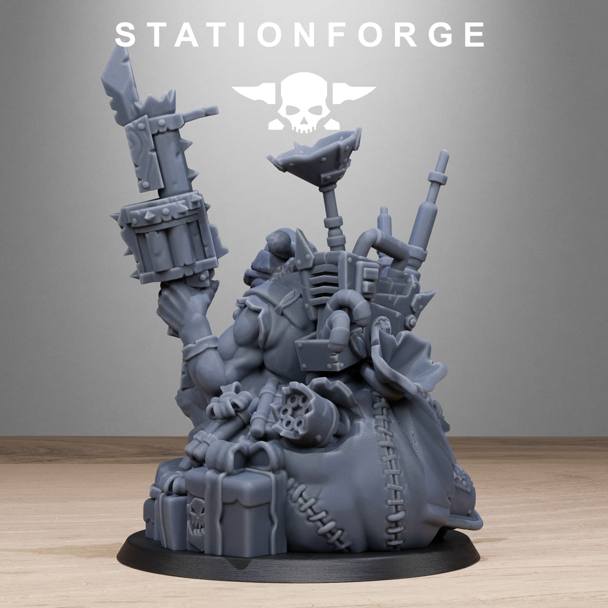 Tabletop Terrain Miniature Orkaz Santa Chaos