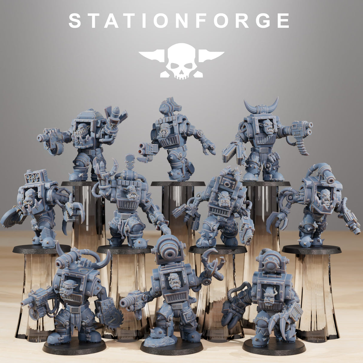 Tabletop Terrain Miniature Orkaz Steelbrutes