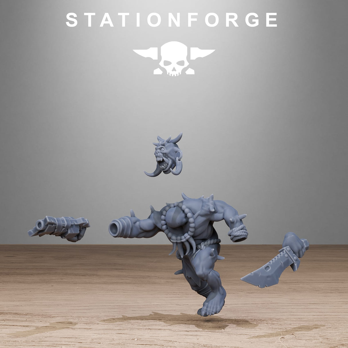 Tabletop Terrain Miniature Orkaz Tribal Infantry