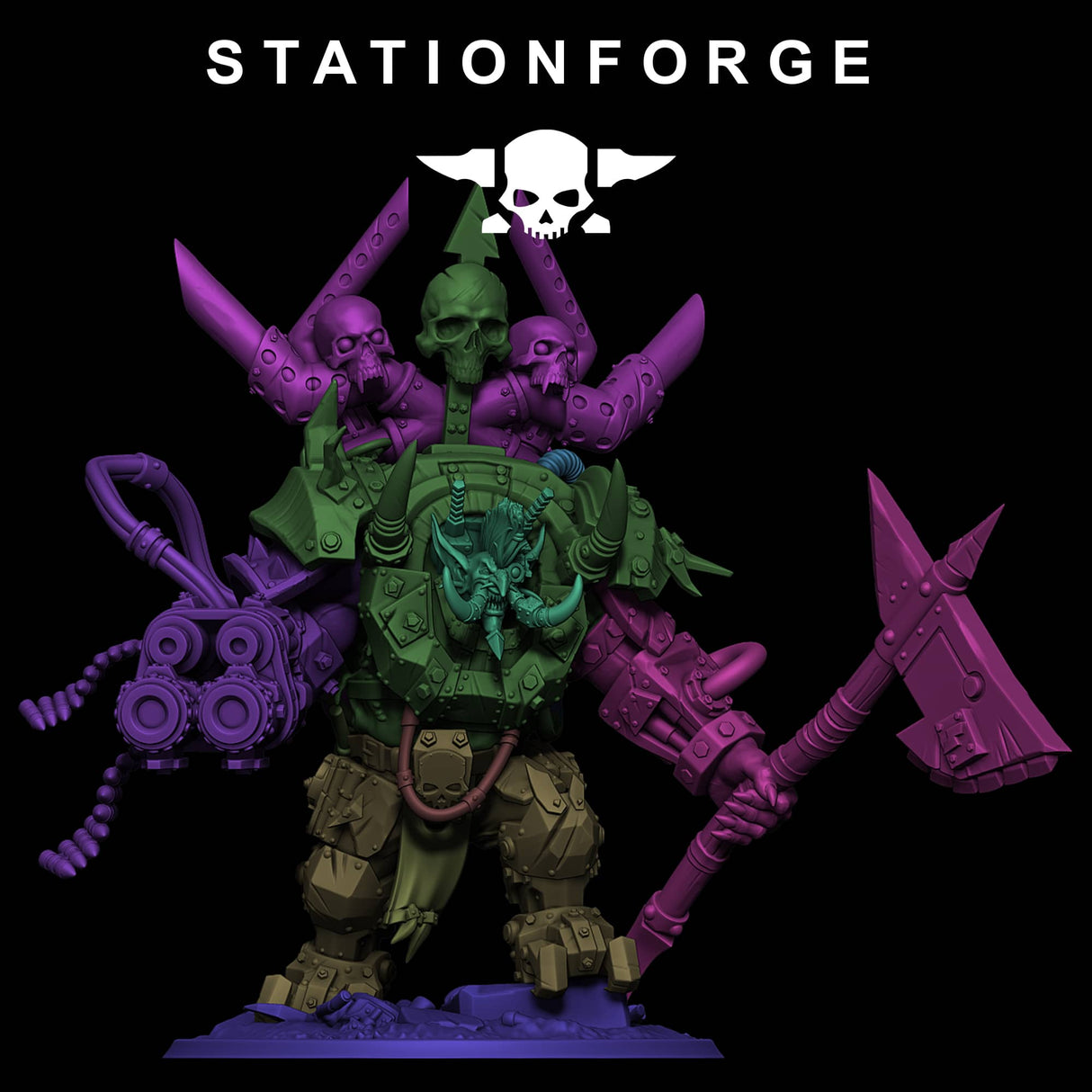Tabletop Terrain Miniature Orkaz Troll Boss