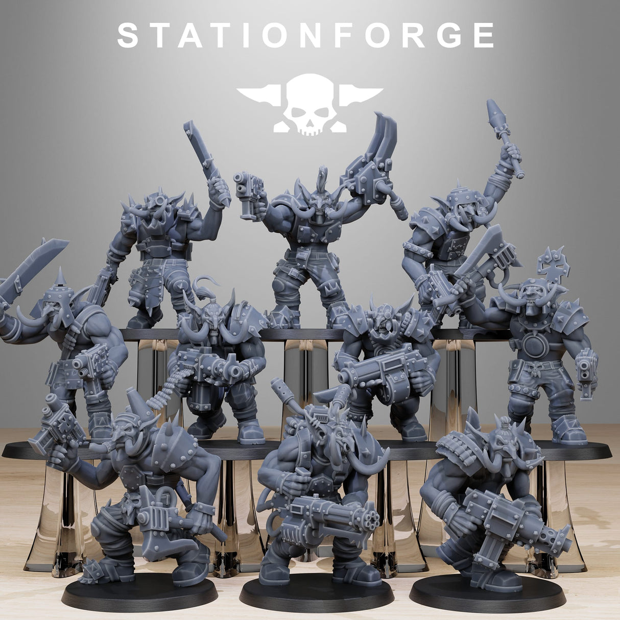 Tabletop Terrain Miniature Orkaz Trolls