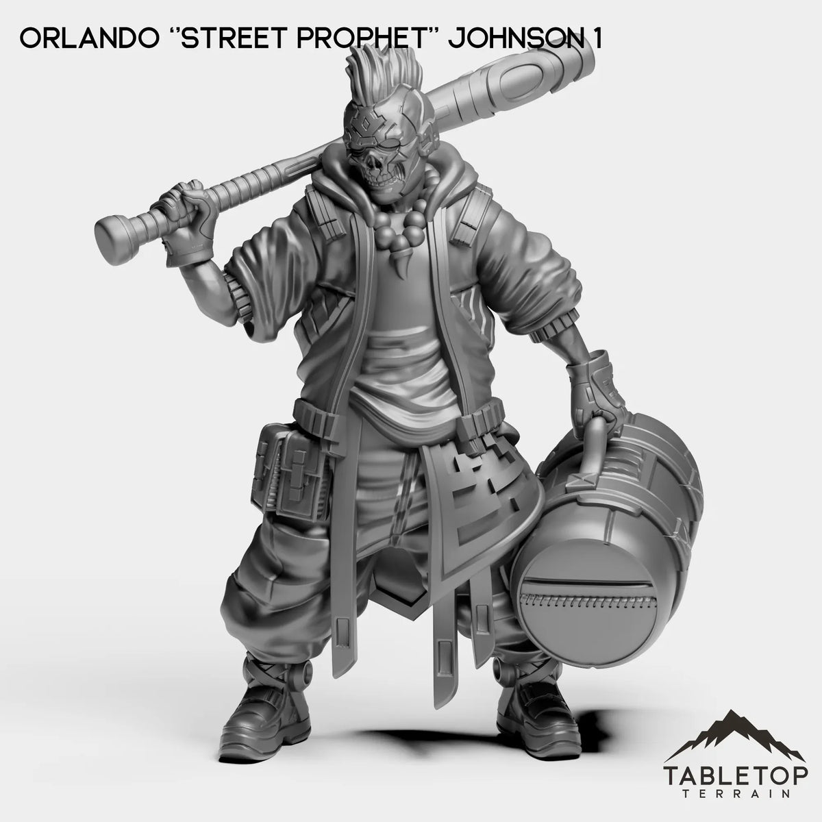 Tabletop Terrain Miniature Orlando ''Street Prophet'' Johnson 1 Orlando ''Street Prophet'' Johnson