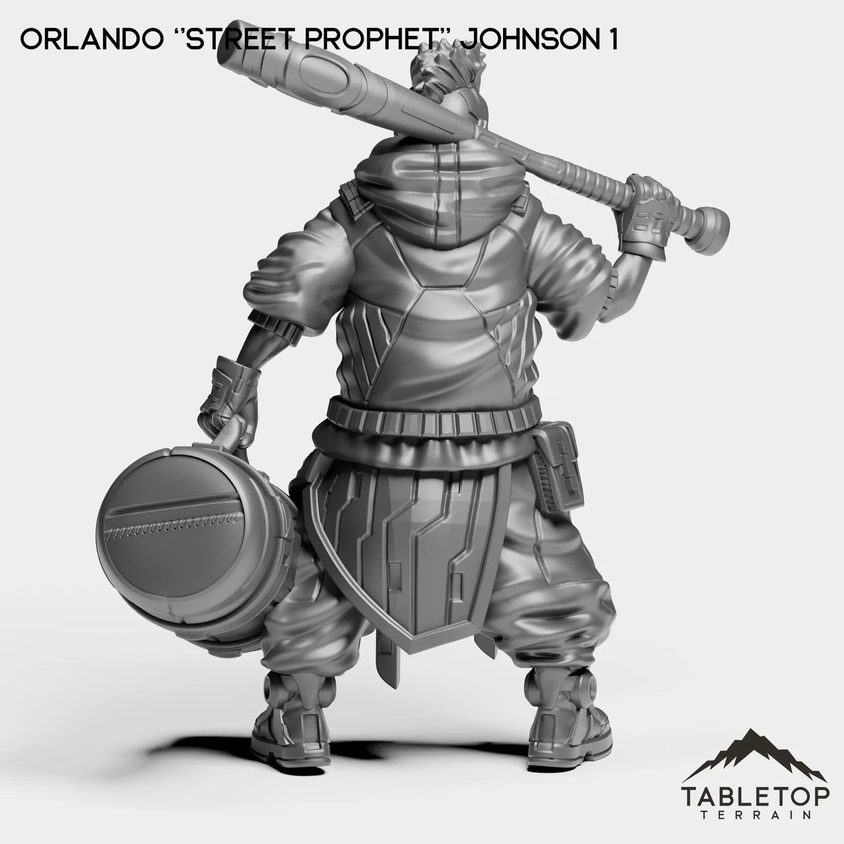 Tabletop Terrain Miniature Orlando ''Street Prophet'' Johnson