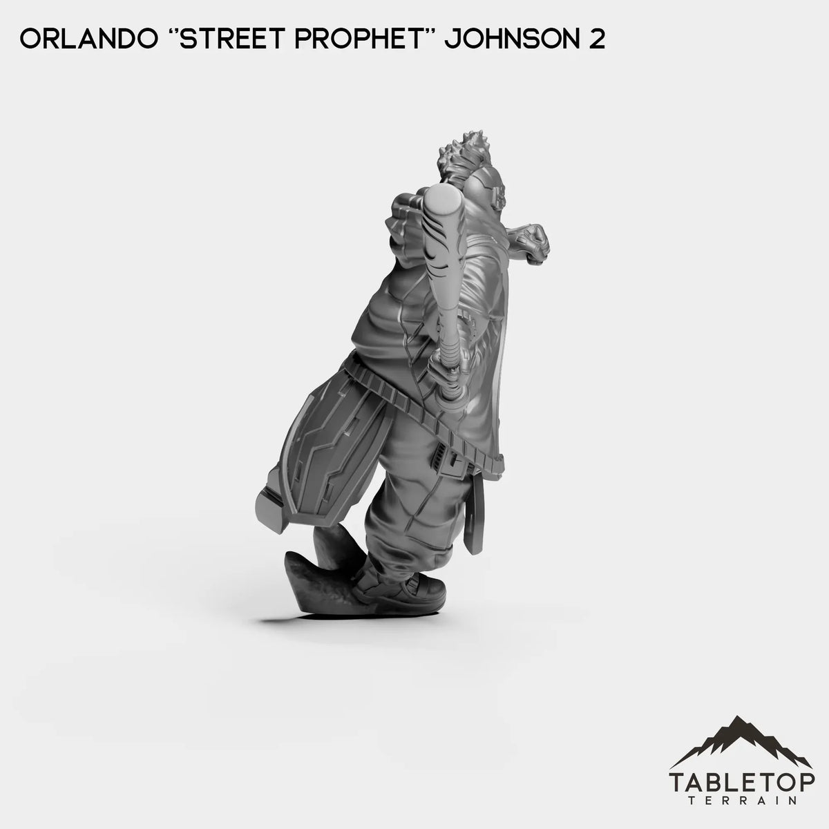 Tabletop Terrain Miniature Orlando ''Street Prophet'' Johnson
