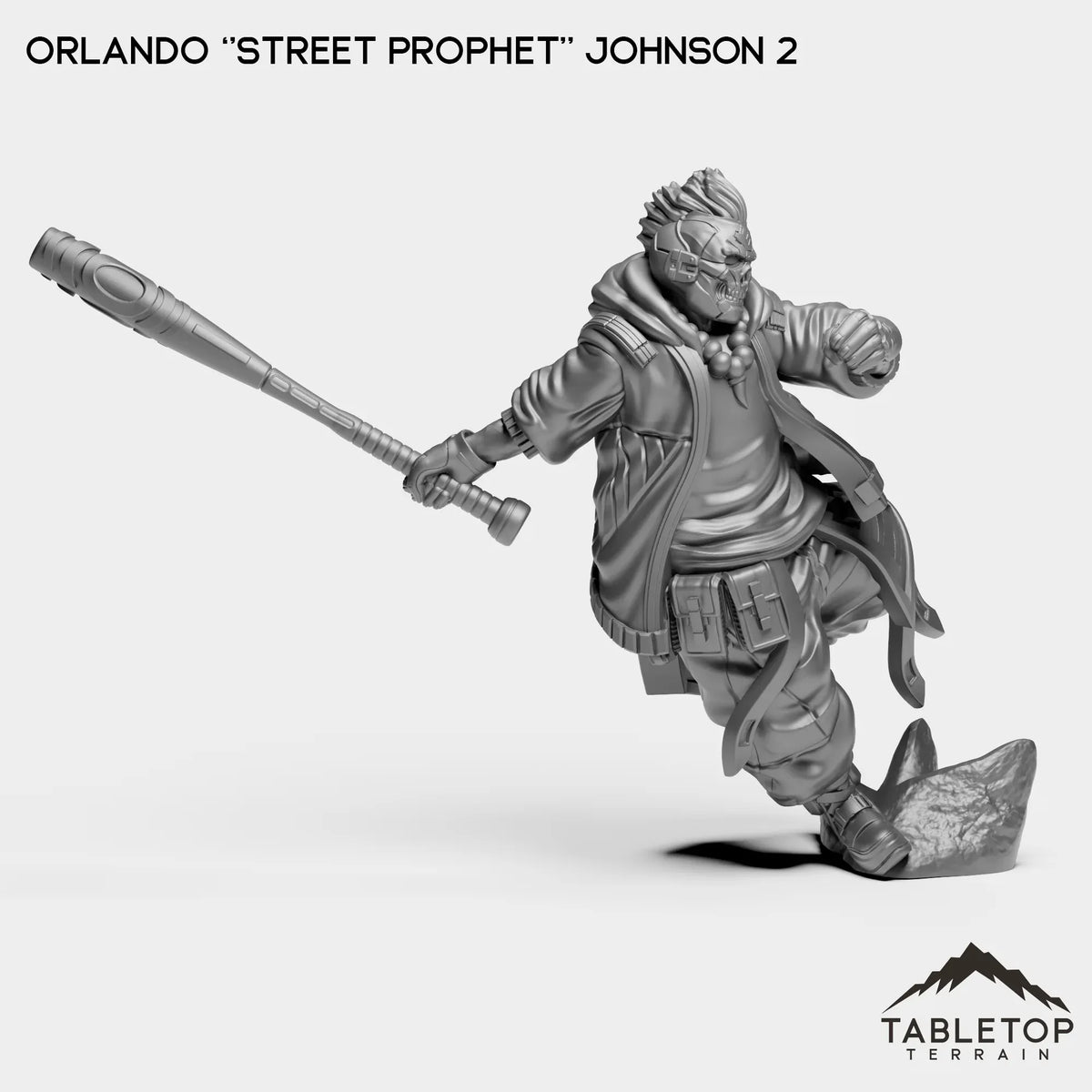 Tabletop Terrain Miniature Orlando ''Street Prophet'' Johnson