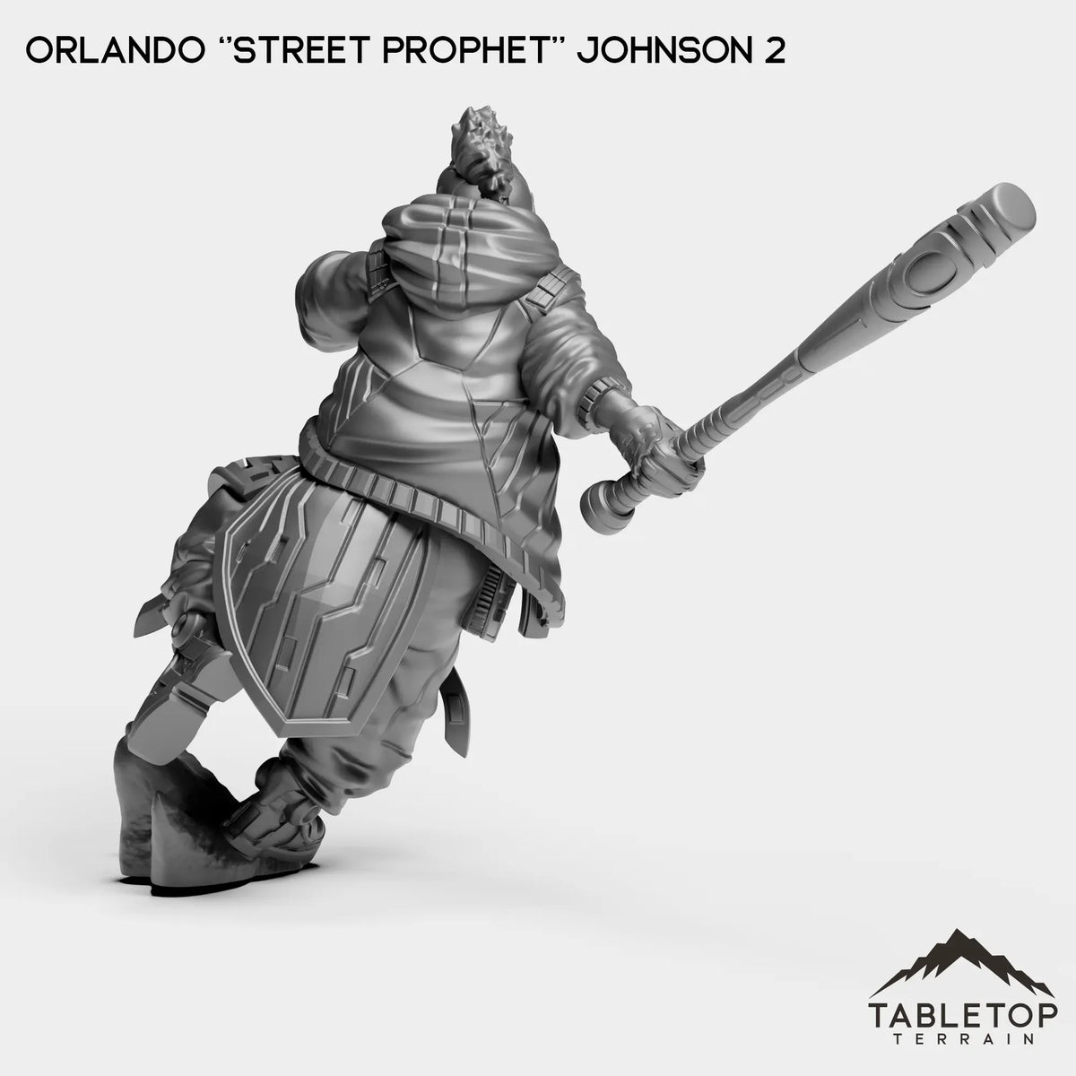 Tabletop Terrain Miniature Orlando ''Street Prophet'' Johnson
