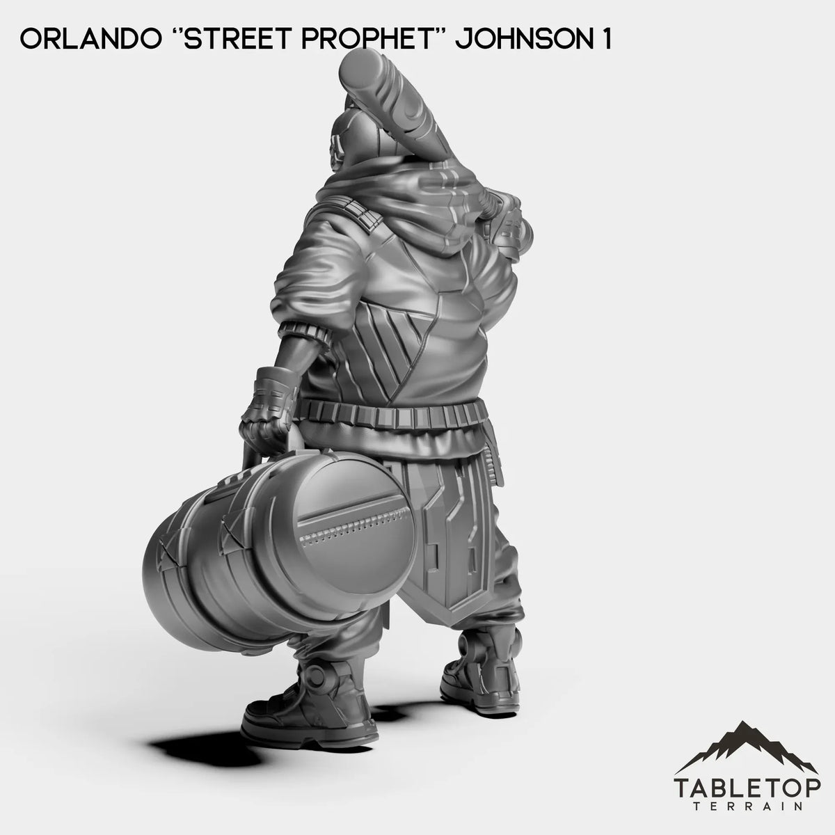Tabletop Terrain Miniature Orlando ''Street Prophet'' Johnson