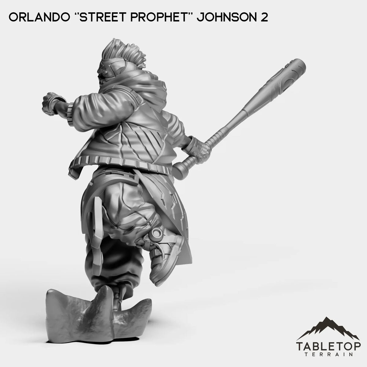 Tabletop Terrain Miniature Orlando ''Street Prophet'' Johnson