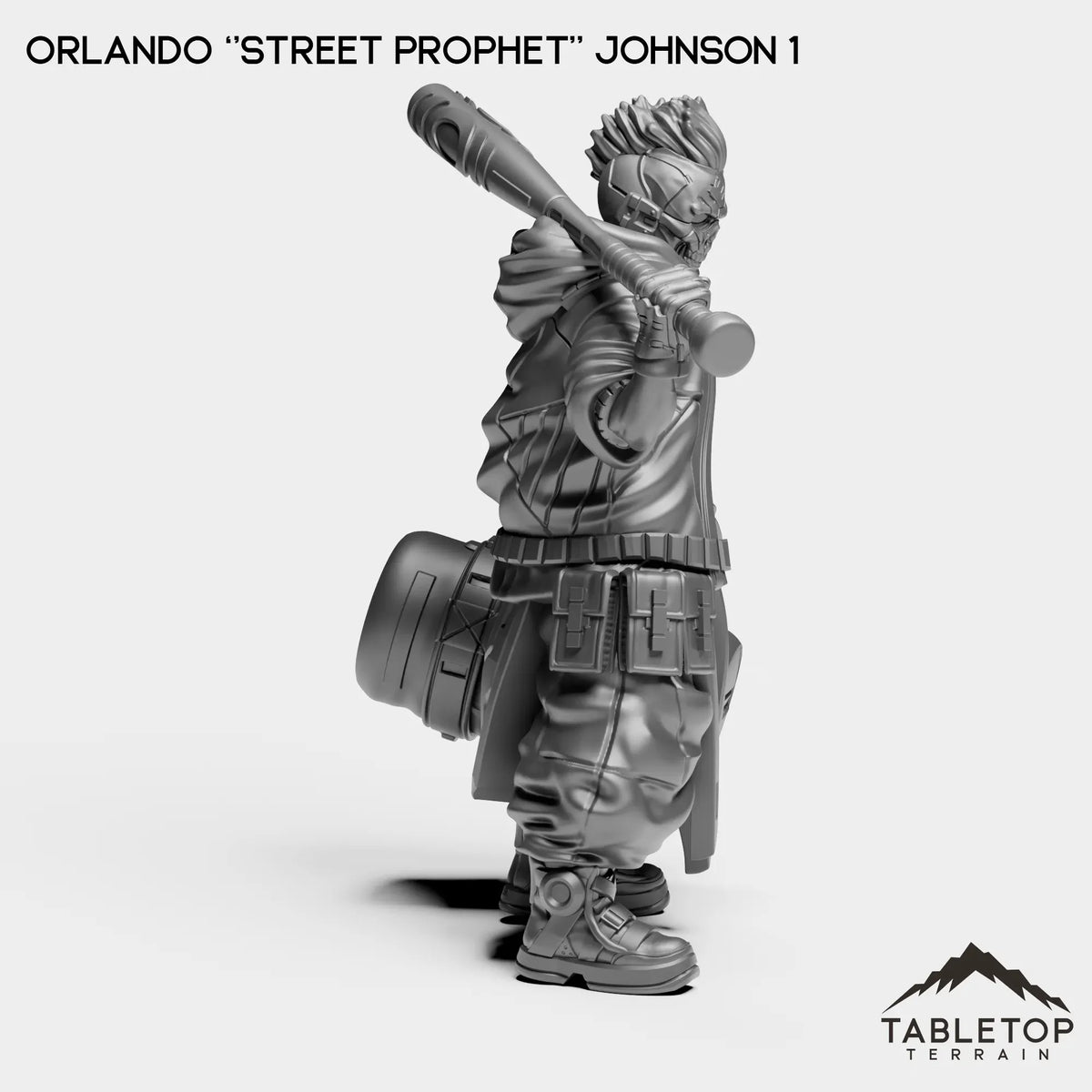 Tabletop Terrain Miniature Orlando ''Street Prophet'' Johnson