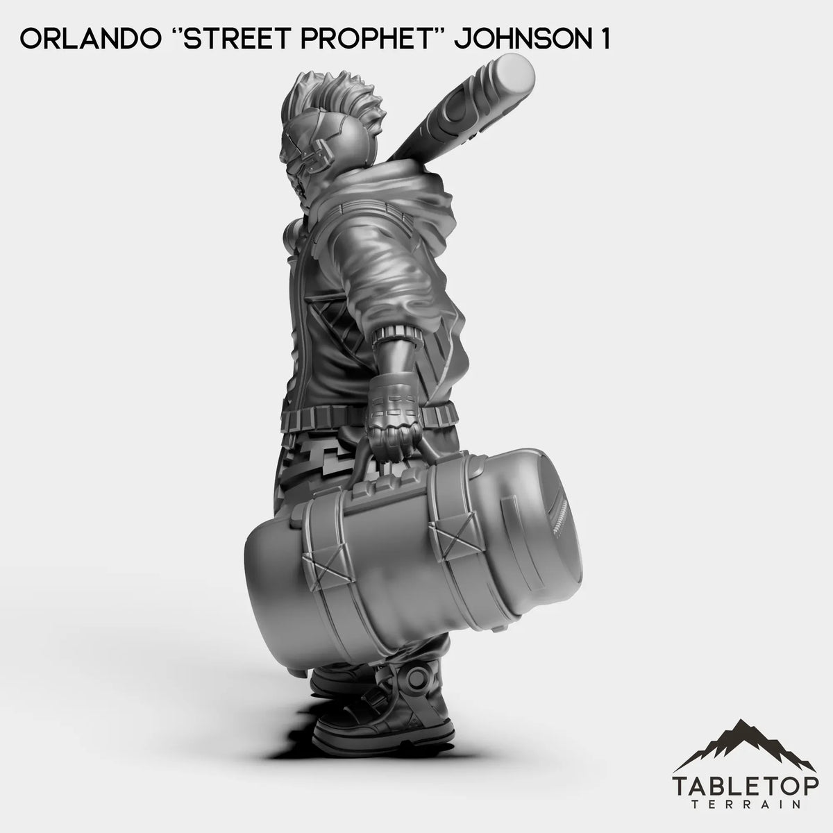 Tabletop Terrain Miniature Orlando ''Street Prophet'' Johnson
