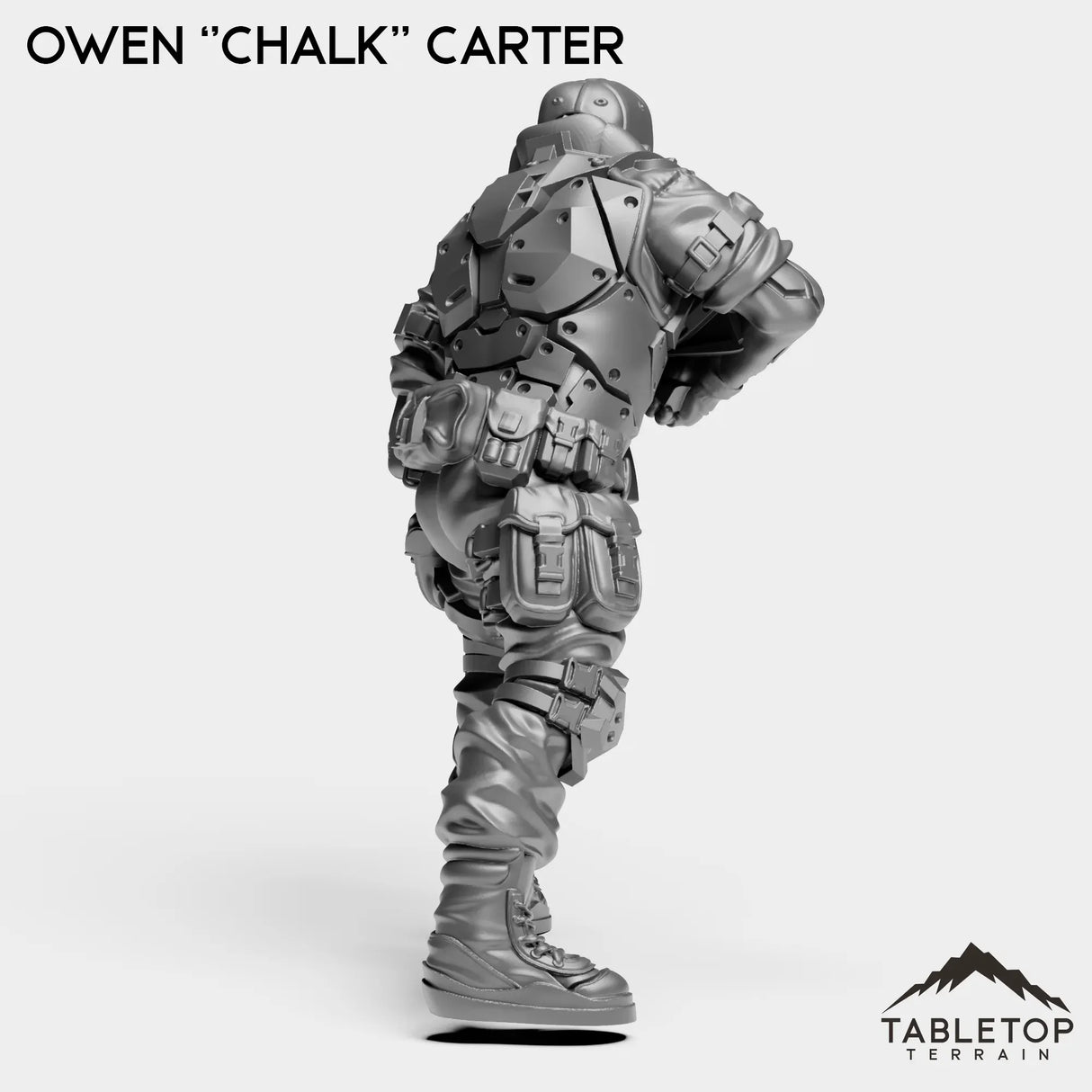 Tabletop Terrain Miniature Owen ''Chalk'' Carter - Strike Team Omega & Almighty Friends