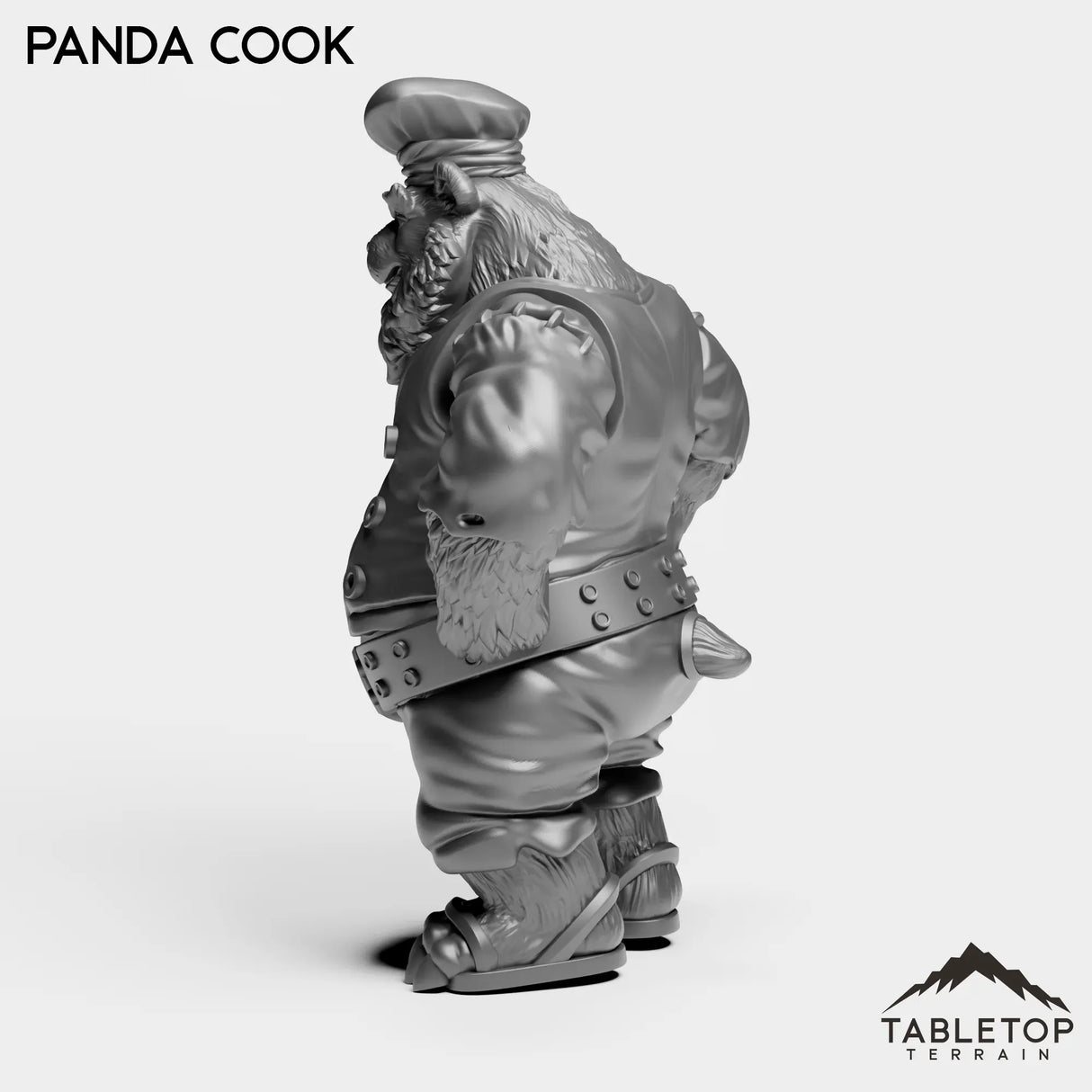 Tabletop Terrain Miniature Panda Cook
