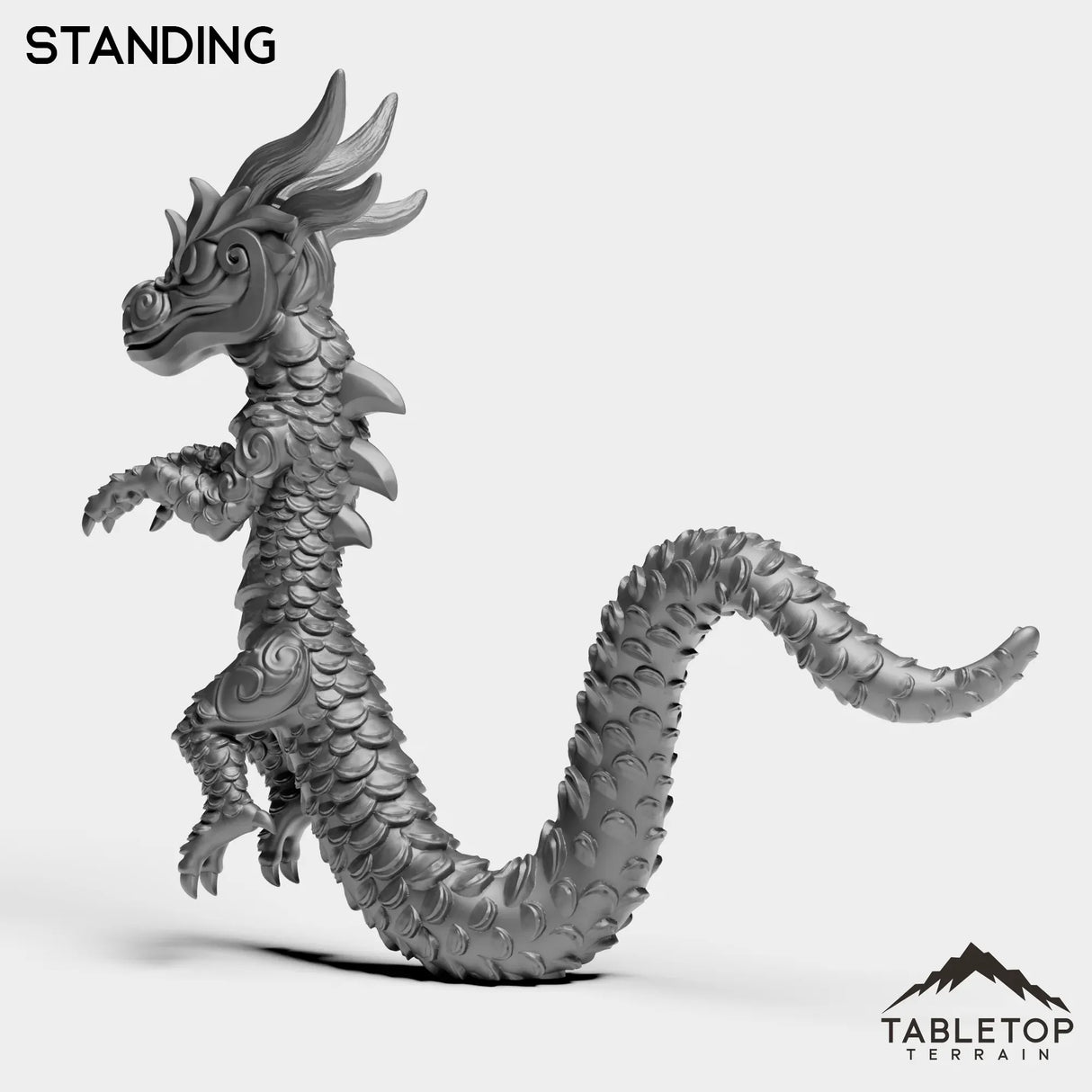 Tabletop Terrain Miniature Panda Dragon Serpent